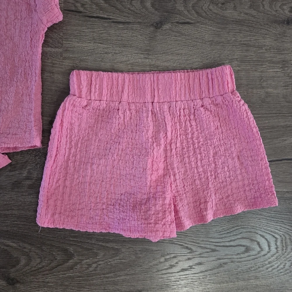 Girls Pink Bear Outfit By Lily Bleu Size 4 NWOT